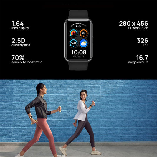 HUAWEI WATCH FIT new 1.64" AMOLED Smart Watch 5ATM Waterproof Health Monitoring Fitness Bracelet