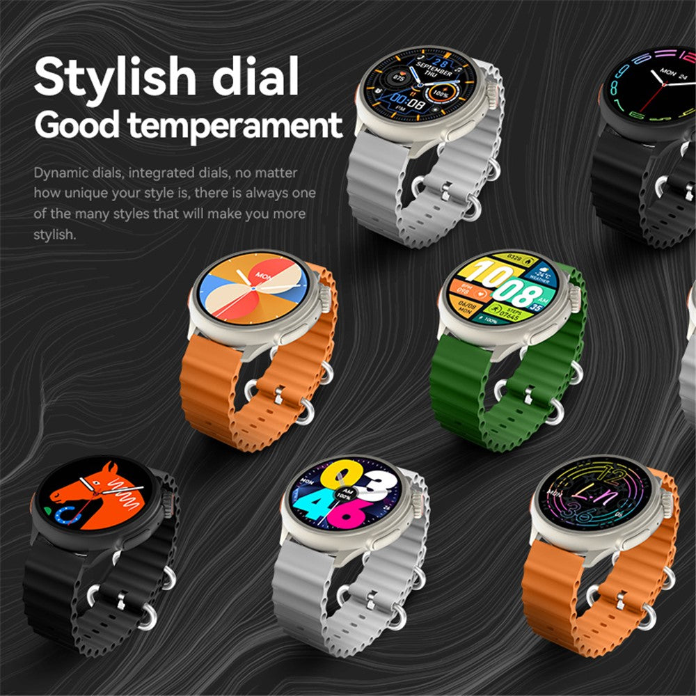 HW3ULTRA MAX Sports Wristwatch 1.52-inch Round Screen Heart Rate Monitor NFC Smart Watch