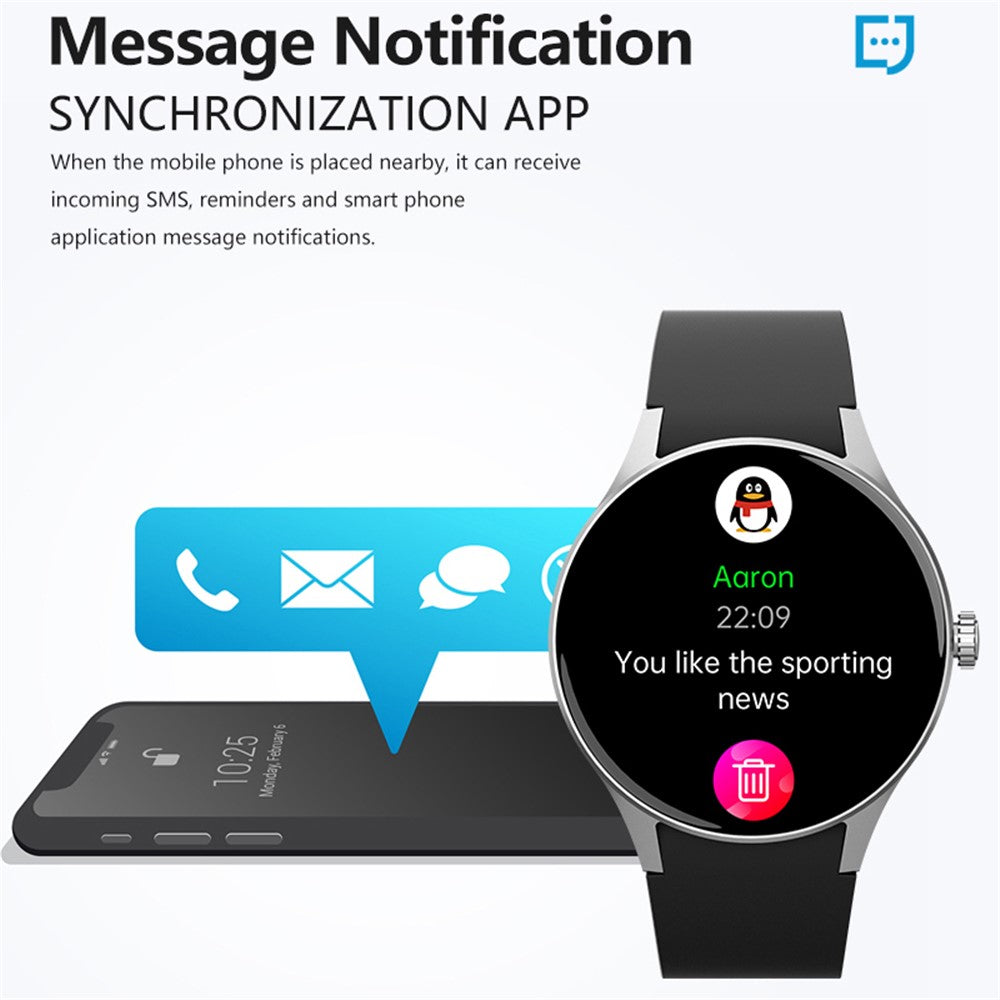 Y80 1.43-inch AMOLED Bluetooth-compatible Call Smart Watch Multi-Sports Modes Fitness Bracelet with Health Monitoring