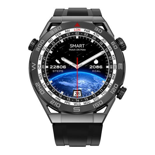 DT Ultra Mate 1.5-inch HD Bluetooth-compatible Call Smart Watch GPS Sports Tracker Bracelet with Health Monitoring