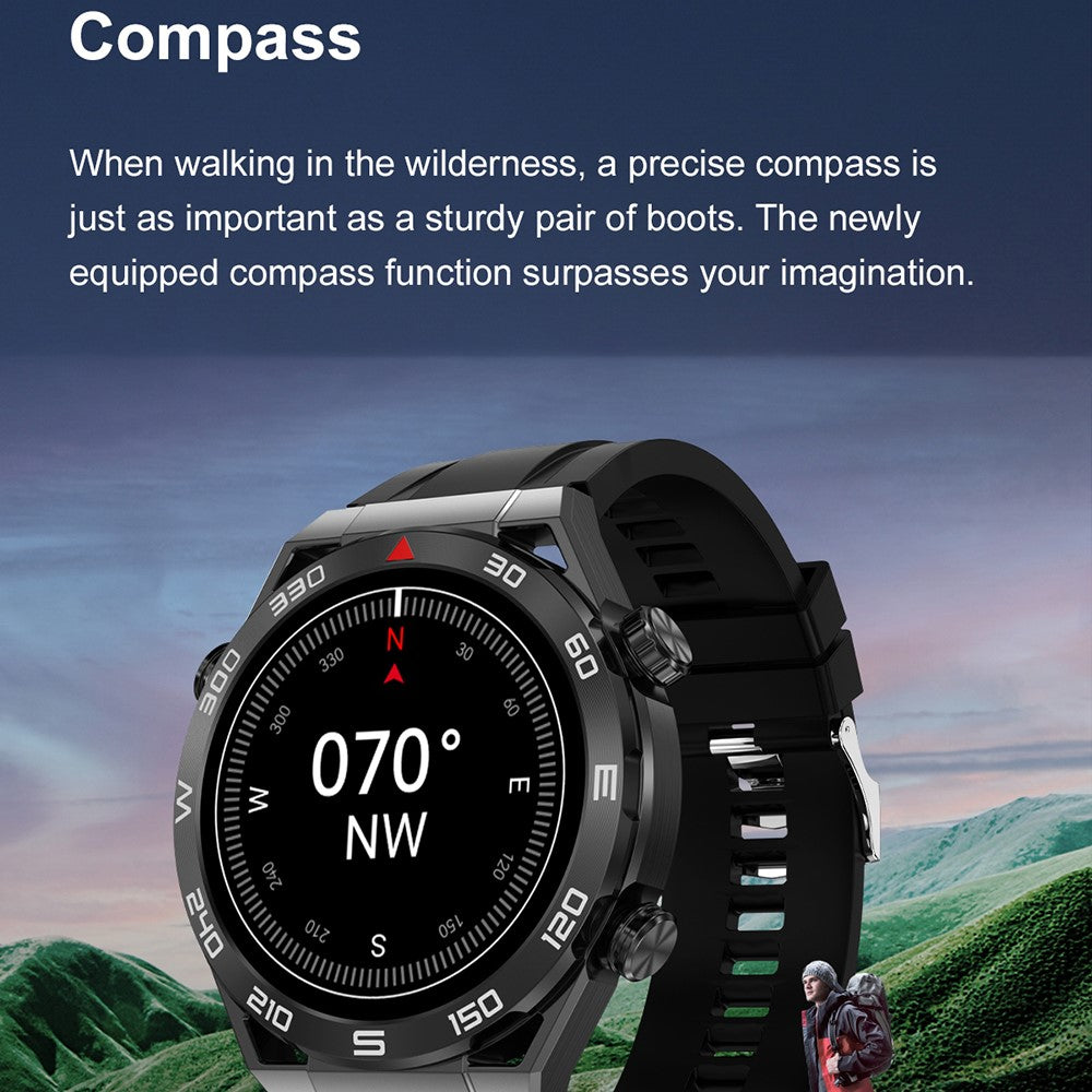 DT Ultra Mate 1.5-inch HD Bluetooth-compatible Call Smart Watch GPS Sports Tracker Bracelet with Health Monitoring