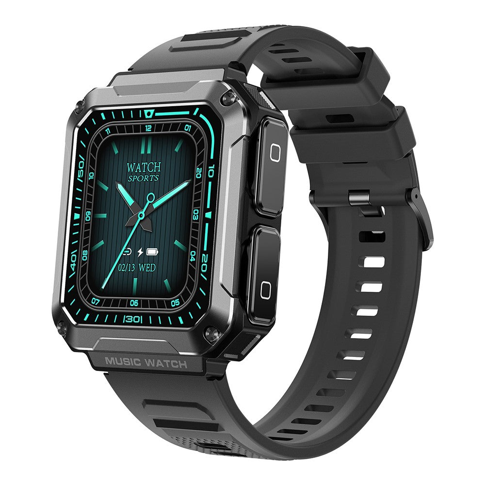 T93 Military Grade 1.96" HD Screen Sports Watch Local Music 4G Recording Bluetooth-compatible Call Smart Bracelet with Headset