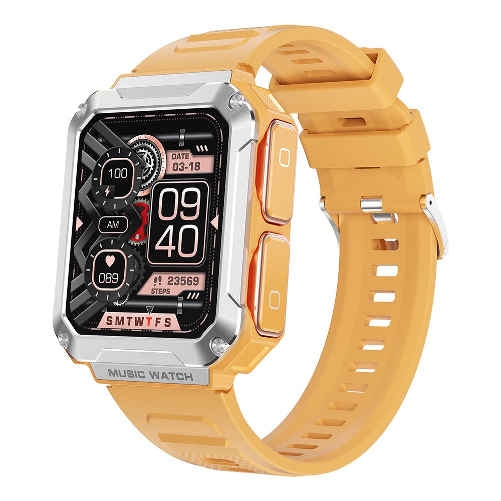 T93 Military Grade 1.96" HD Screen Sports Watch Local Music 4G Recording Bluetooth-compatible Call Smart Bracelet with Headset