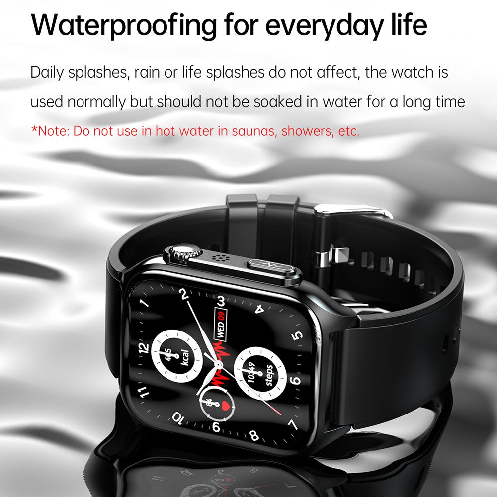 TK12 1.96" ECG + PPG Smart Watch Bluetooth-compatible Call Fitness Bracelet Support Multi-Exercise Mode