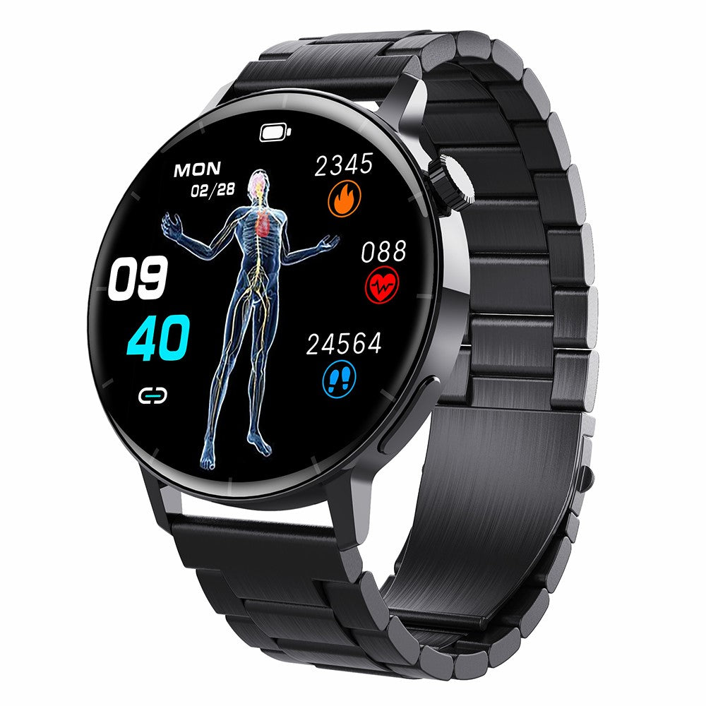 F67S Sports Smart Watch Heart Rate Blood Pressure Monitor Bluetooth-compatible Call Fitness Tracker, Steel Strap