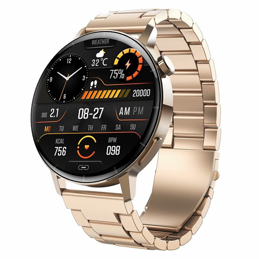 F67S Sports Smart Watch Heart Rate Blood Pressure Monitor Bluetooth-compatible Call Fitness Tracker, Steel Strap