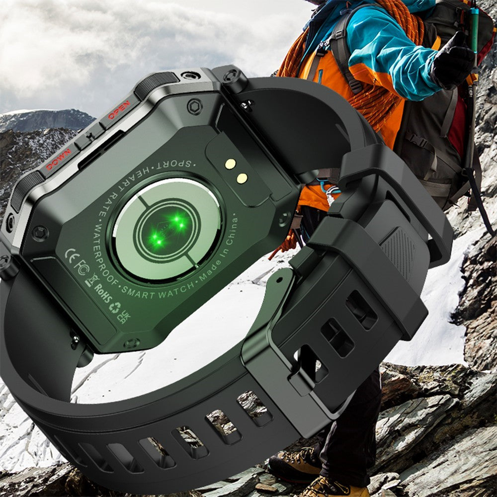 H31 Outdoor 1.91" Smart Watch IP68 Waterproof Sports Bracelet with Blood Oxygen Heart Rate Monitoring