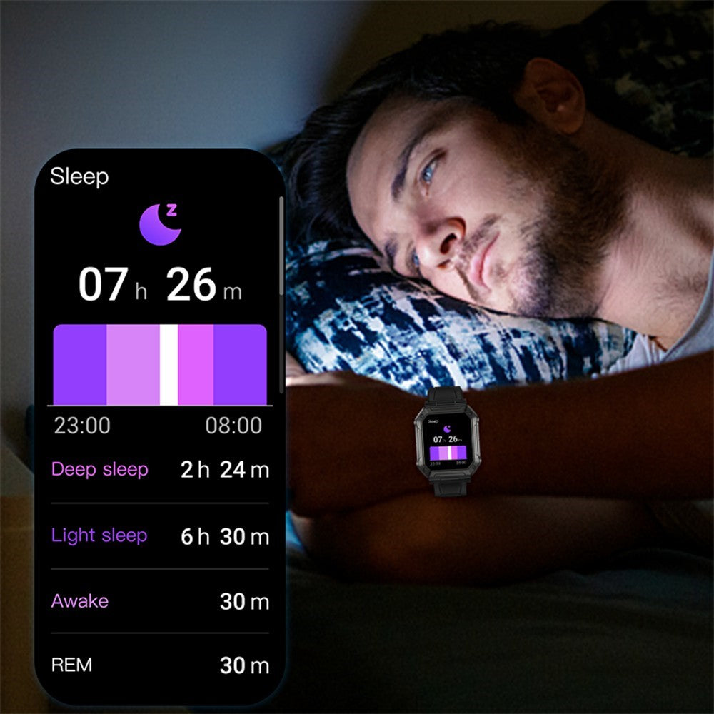 H31 Outdoor 1.91" Smart Watch IP68 Waterproof Sports Bracelet with Blood Oxygen Heart Rate Monitoring