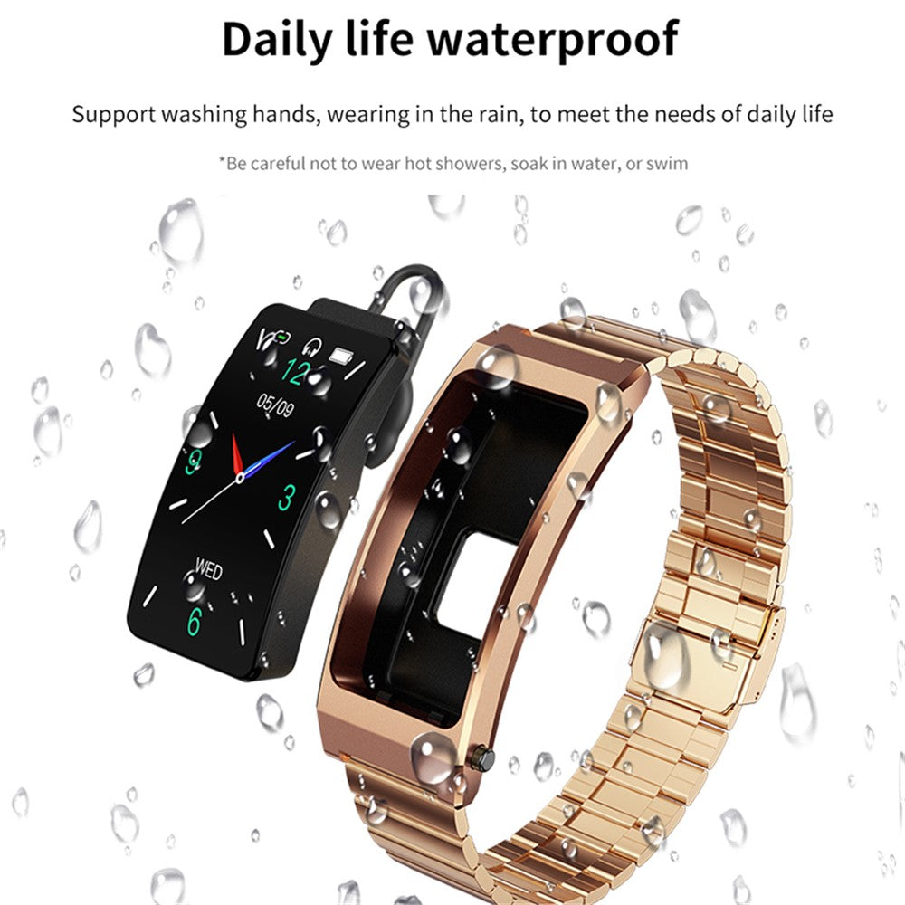K13S 1.14 inch 2-in-1 Smart Bracelet with Headset Life Waterproof Bluetooth-compatible Calling Sports Watch