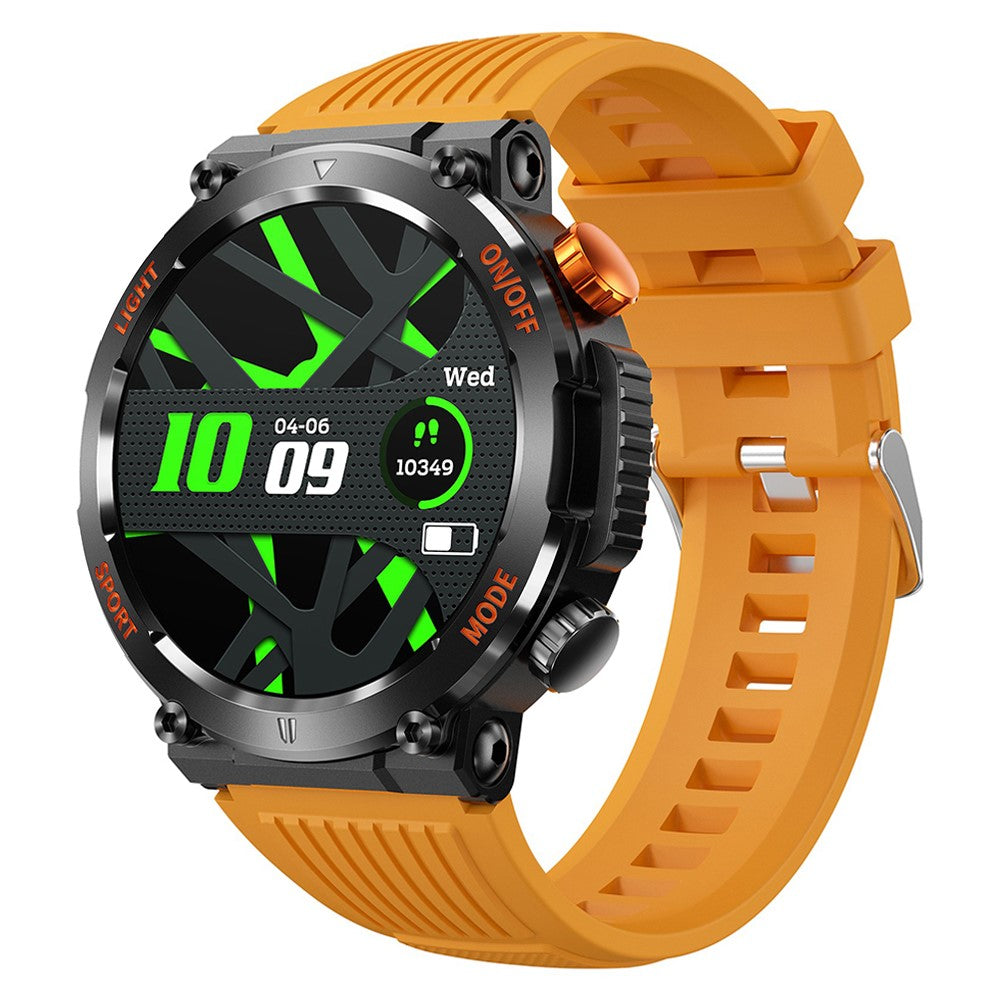 HT17 Smart Watch 1.46" HD Screen Waterproof Activity Tracker Bracelet with LED Flashlight Heart Rate Sleep Monitor