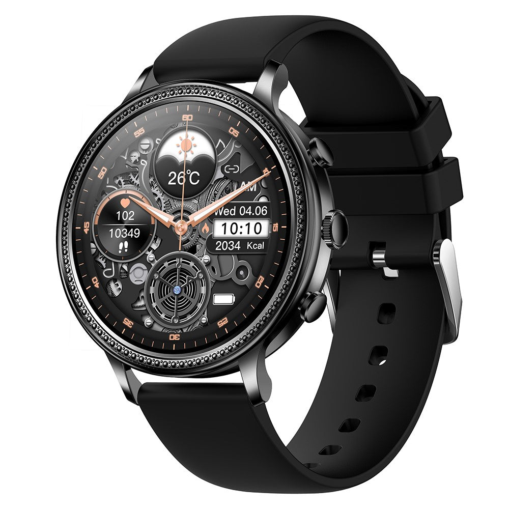 V60 1.39" Full Touch Screen Fossil Smart Watch Waterproof Silicone Strap Women Bluetooth-compatible Call Bracelet with Heart Rate Sleep Monitor