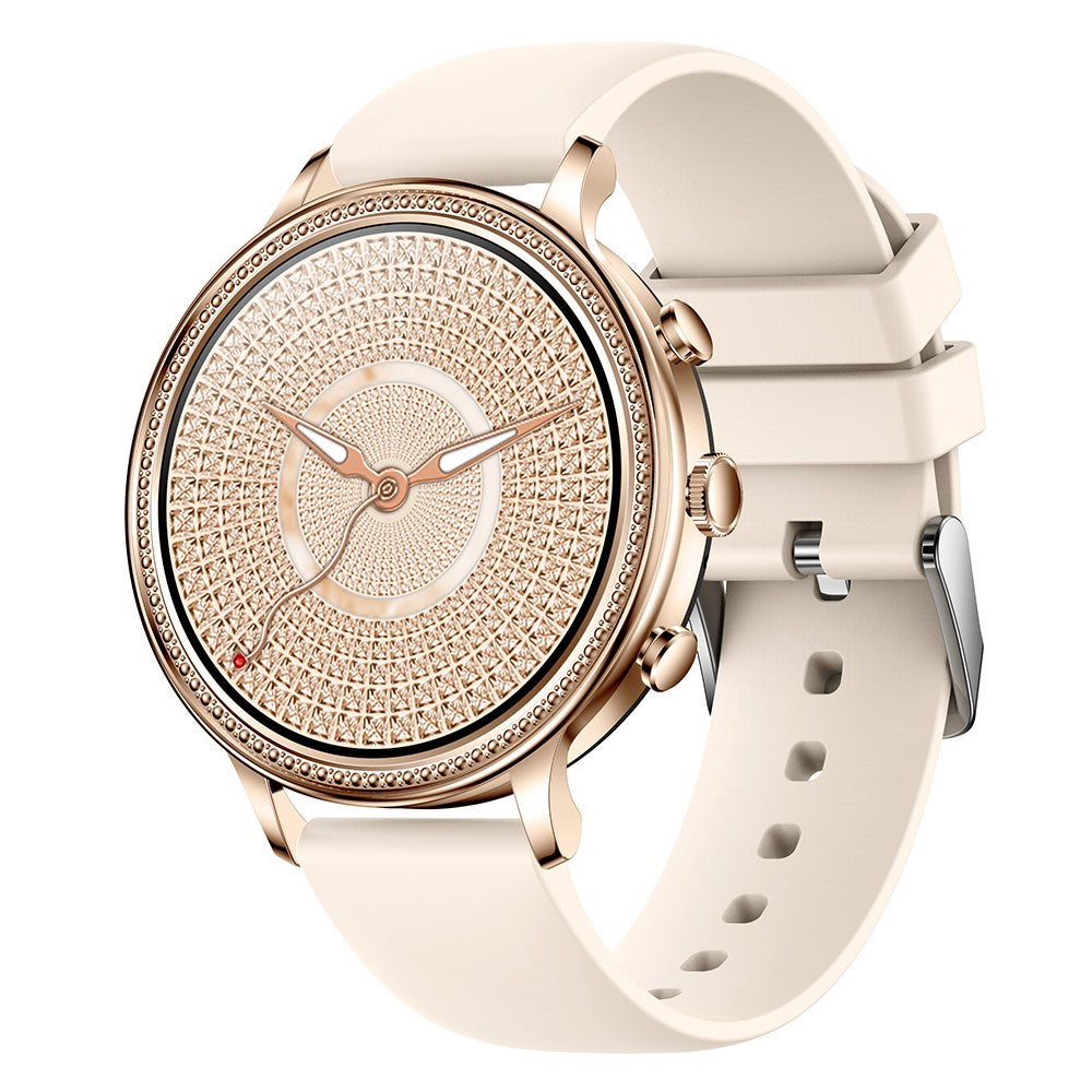 V60 1.39" Full Touch Screen Fossil Smart Watch Waterproof Silicone Strap Women Bluetooth-compatible Call Bracelet with Heart Rate Sleep Monitor