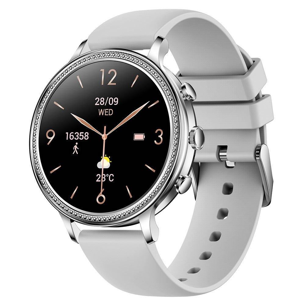 V60 1.39" Full Touch Screen Fossil Smart Watch Waterproof Silicone Strap Women Bluetooth-compatible Call Bracelet with Heart Rate Sleep Monitor