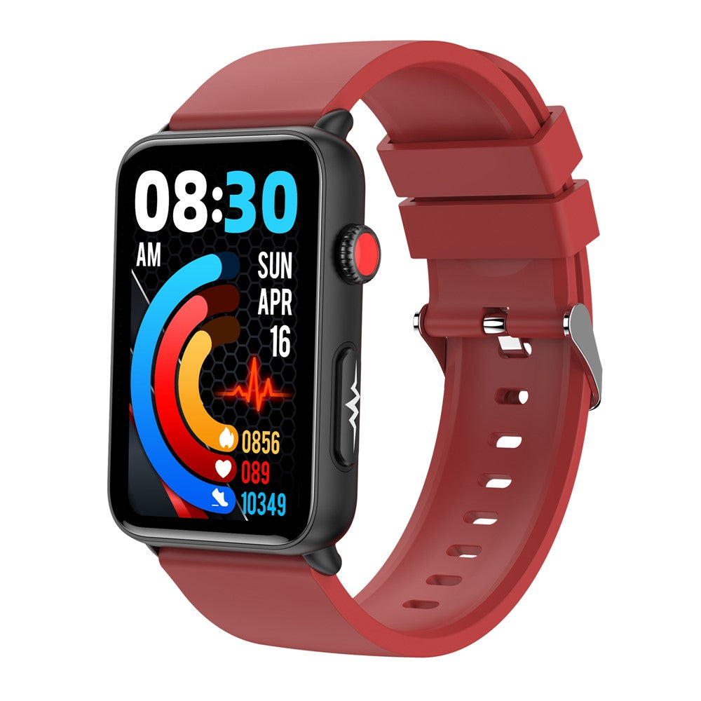 ET620 1.57 inch Electric Watch with ECG Temperature Heart Rate Monitoring Bluetooth-compatible Talk IP67 Waterproof Smart Bracelet, TPU Strap