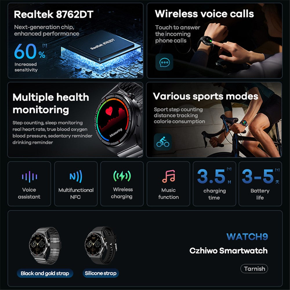 REMAX Watch9 Smart Watch Multiple Health Monitoring Sports Bracelet with Wireless Voice Calls