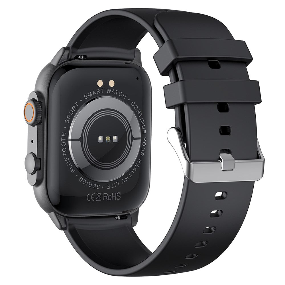 HK95 1.96-inch AMOLED Screen Smart Watch Health Monitoring Bluetooth-compatible Calling Smart Sports Watch