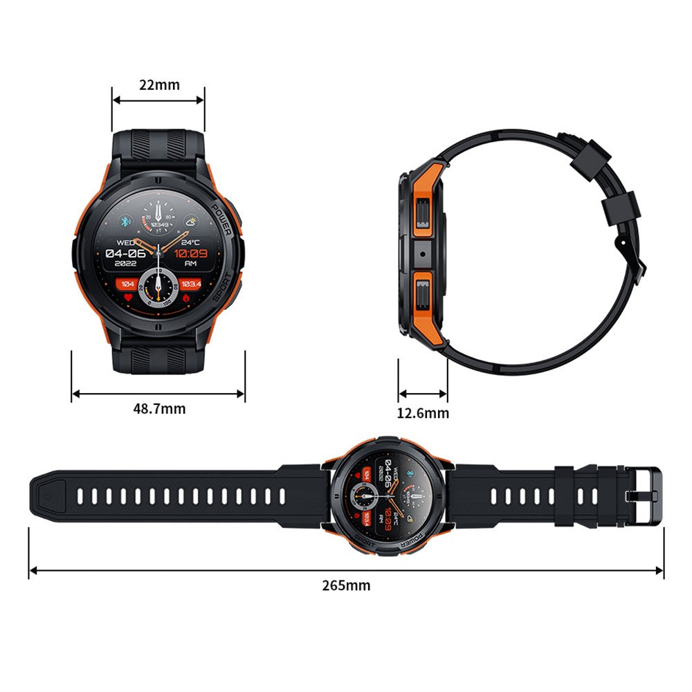 C25 1.43-inch AMOLED Screen Bluetooth-compatible Calling Smart Watch Heart Rate Sleep Monitoring Sports Watch