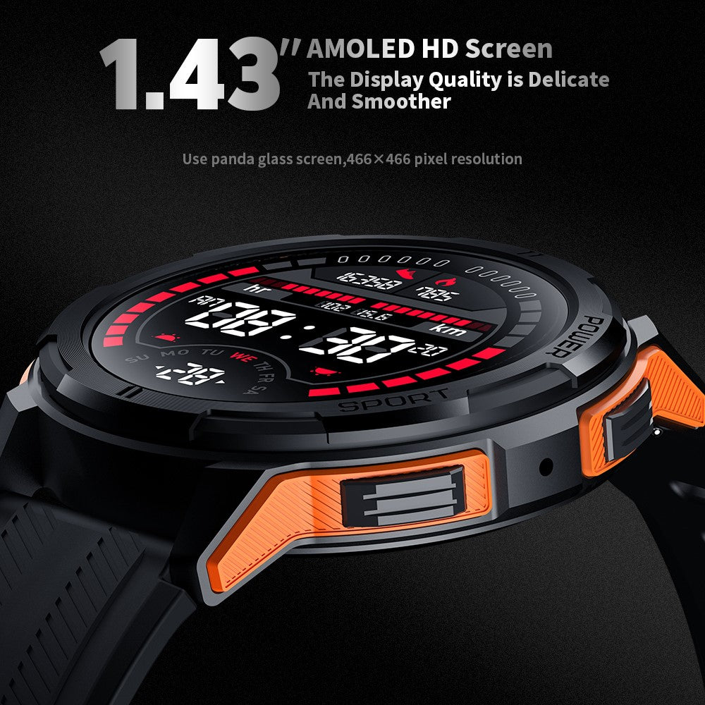 C25 1.43-inch AMOLED Screen Bluetooth-compatible Calling Smart Watch Heart Rate Sleep Monitoring Sports Watch