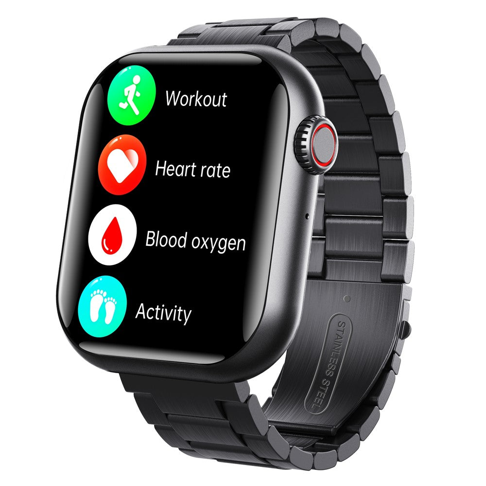 F108 IP67 Waterproof Bluetooth-compatible Call Sports Bracelet Heart Rate Monitor Smart Watch, Three Beads Strap