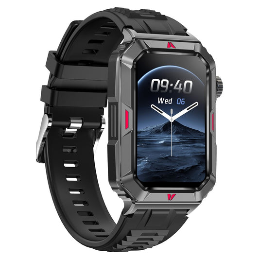 CF26 1.57-inch Touch Screen Smart Watch Health Monitor Fitness Wristband, Silicone Strap