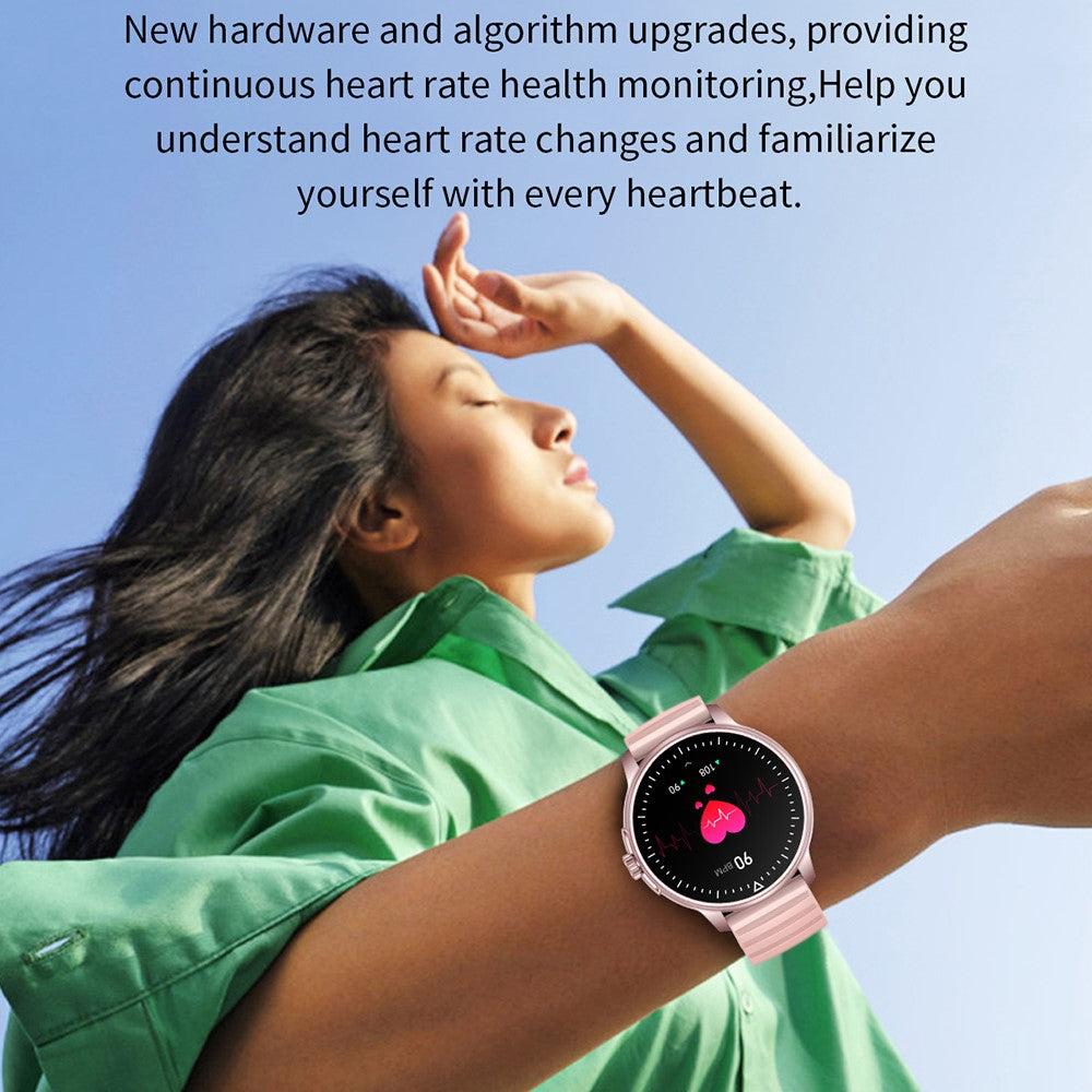 MX45 1.39" Bluetooth-compatible Talk Smart Watch Heart Rate Blood Pressure Health Monitor Sports Bracelet with Encoder