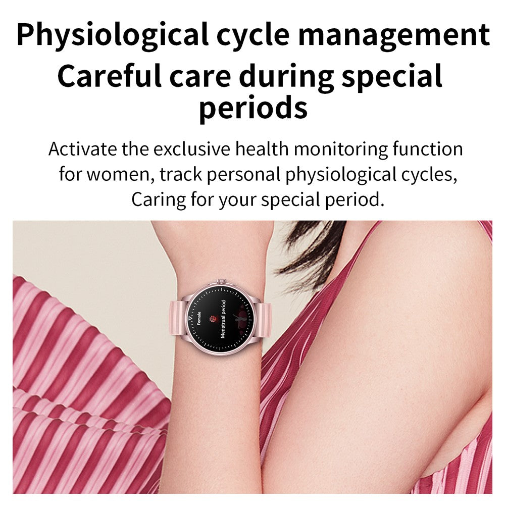 MX45 1.39" Bluetooth-compatible Talk Smart Watch Heart Rate Blood Pressure Health Monitor Sports Bracelet with Encoder