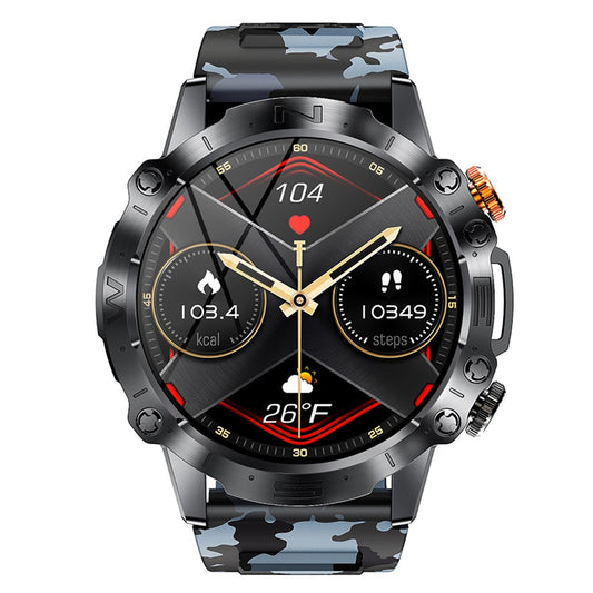 K59 1.43-inch AMOLED Screen Smart Watch for Men Sports Bracelet with Blood Pressure, Heart Rate Monitoring