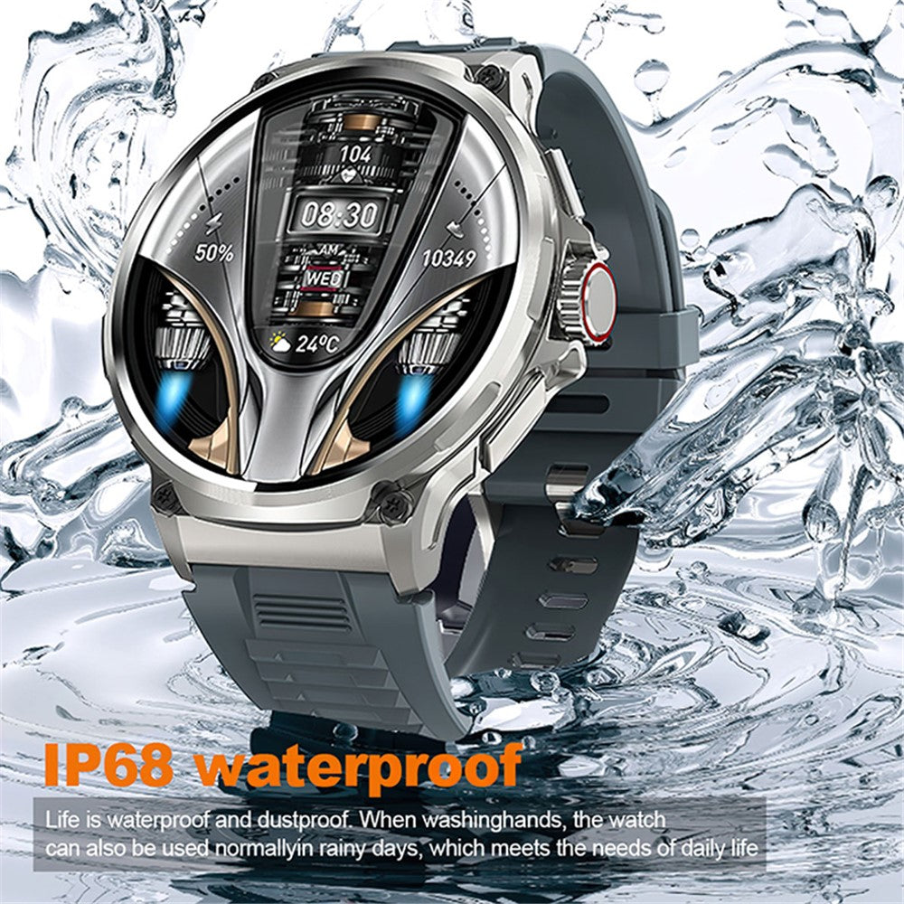 V69 1.85-inch HD Screen Smart Watch IP68 Waterproof Multi-Sports Fitness Watch with Heart Rate Monitoring