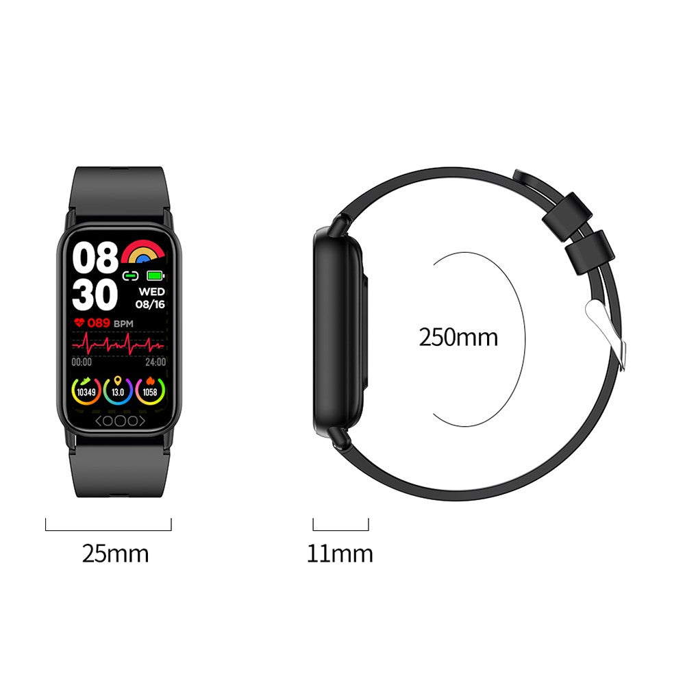 TK72 1.47" Smart Band Multi-Mode Sports Bracelet with Heart Rate Body Temperature Blood Oxygen Monitoring, DeepFit