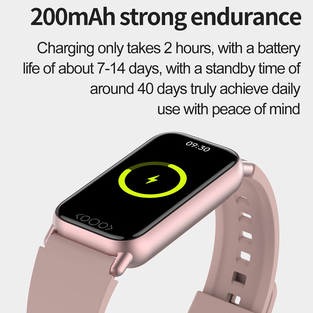 TK72 1.47" Smart Band Multi-Mode Sports Bracelet with Heart Rate Body Temperature Blood Oxygen Monitoring, DeepFit