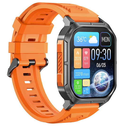 D28A 2.01" HD Screen Smart Watch 8763E IP68 Waterproof Sports Bracelet with Heart Rate Monitoring