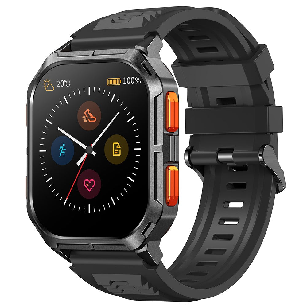 D28A 2.01" HD Screen Smart Watch 8763E IP68 Waterproof Sports Bracelet with Heart Rate Monitoring
