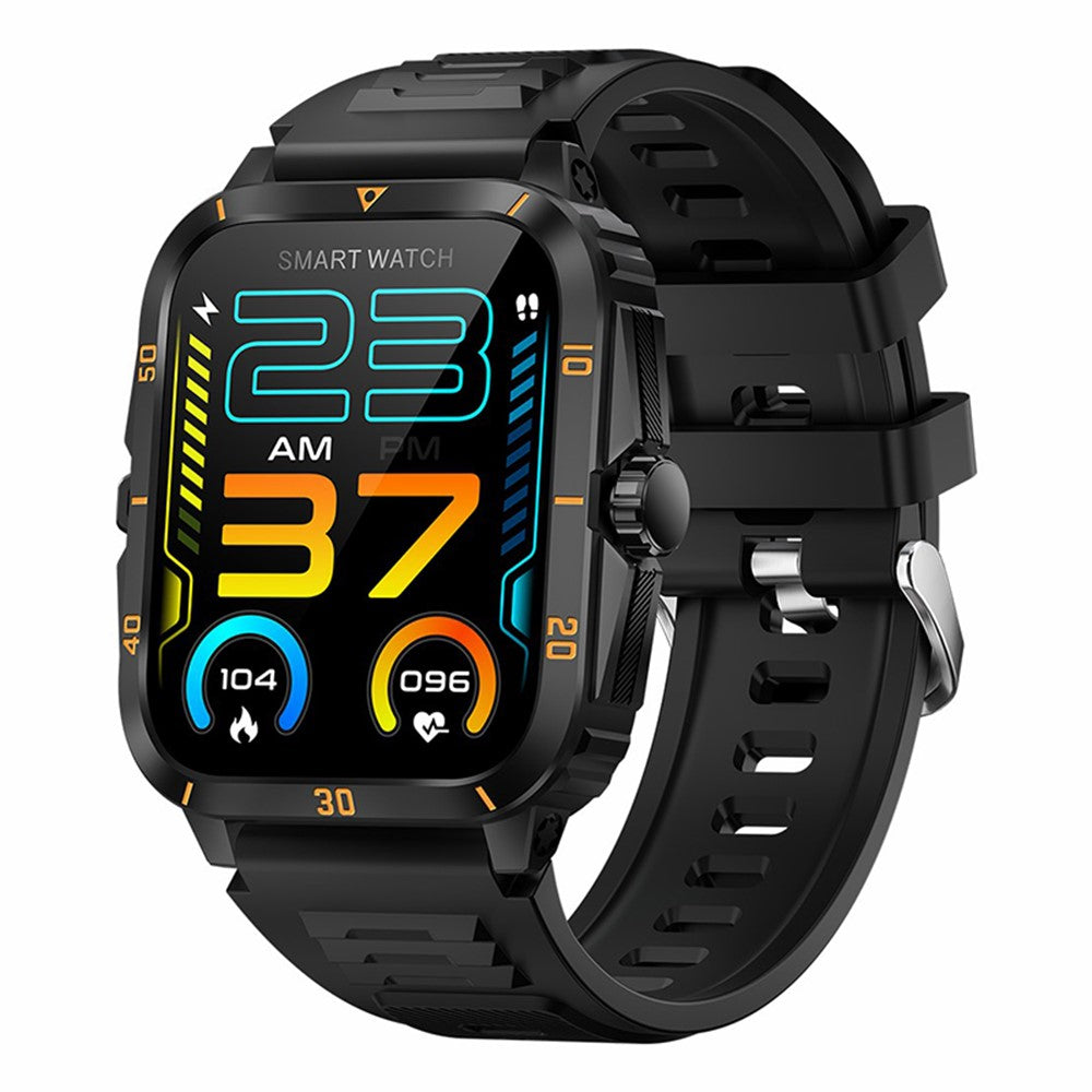 KT71 3ATM Waterproof Outdoor Sports Watch 1.96-inch Screen Bluetooth-compatible Call Smart Bracelet (APP: DaFit)