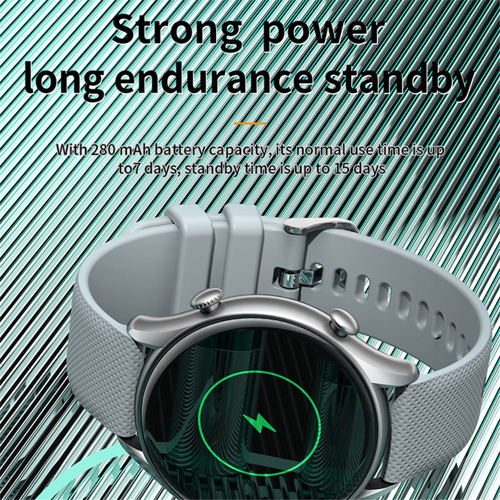 KT60 1.39-inch Fitness Tracker Bluetooth-compatible Call Voice Assistant Waterproof Smart Bracelet