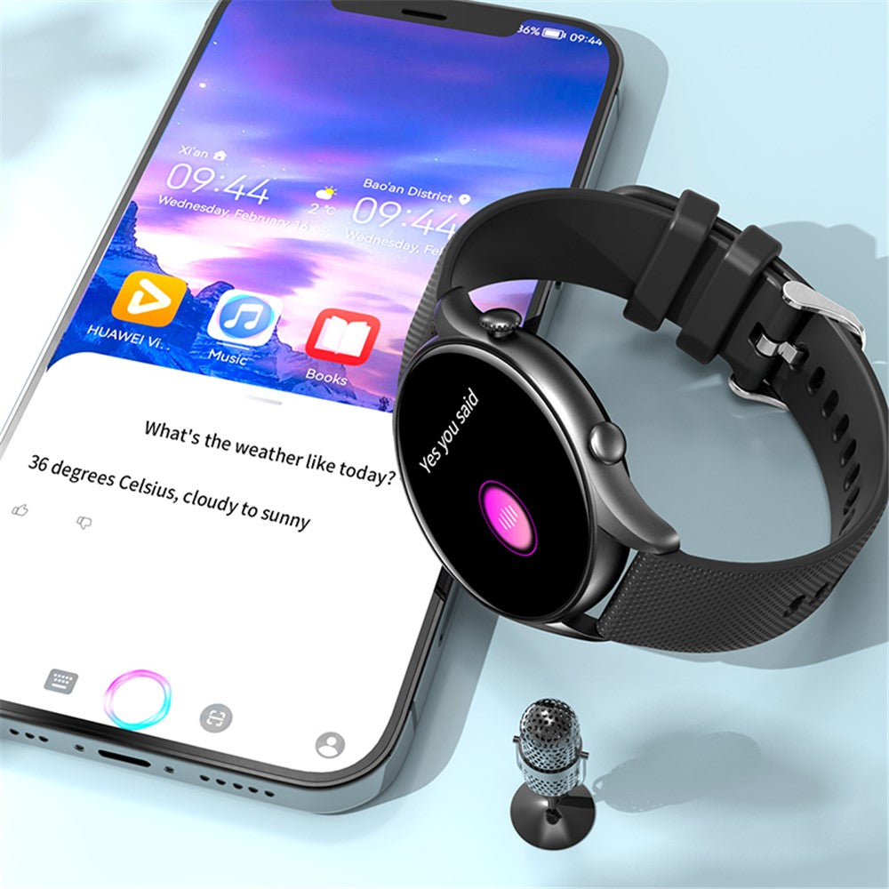 KT60 1.39-inch Fitness Tracker Bluetooth-compatible Call Voice Assistant Waterproof Smart Bracelet