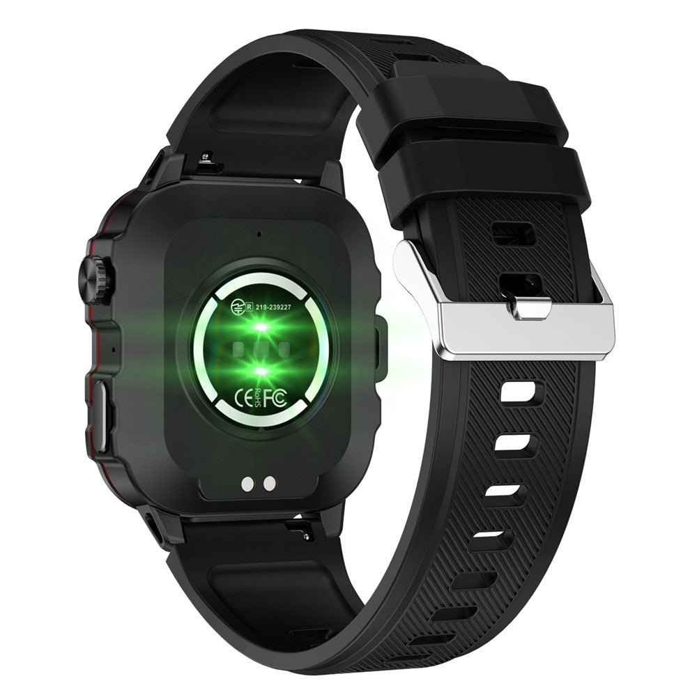 QX11 1.96-inch Display Smart Watch Bluetooth-compatible Talk Outdoor Waterproof Anti-Drop Sports Bracelet for Men