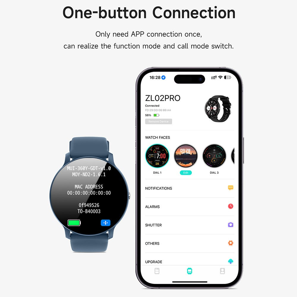 DEVIA Smart Watch WT1 1.39-inch Display IP67 Waterproof Bluetooth-compatible Call Sports Bracelet with Health Monitoring