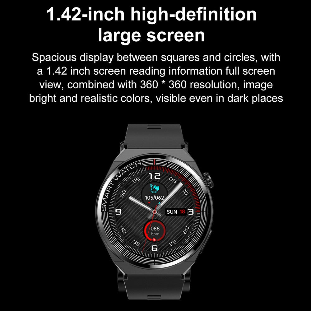 TK62 1.42-inch Health Smart Watch Precision Blood Pressure and ECG Monitoring
