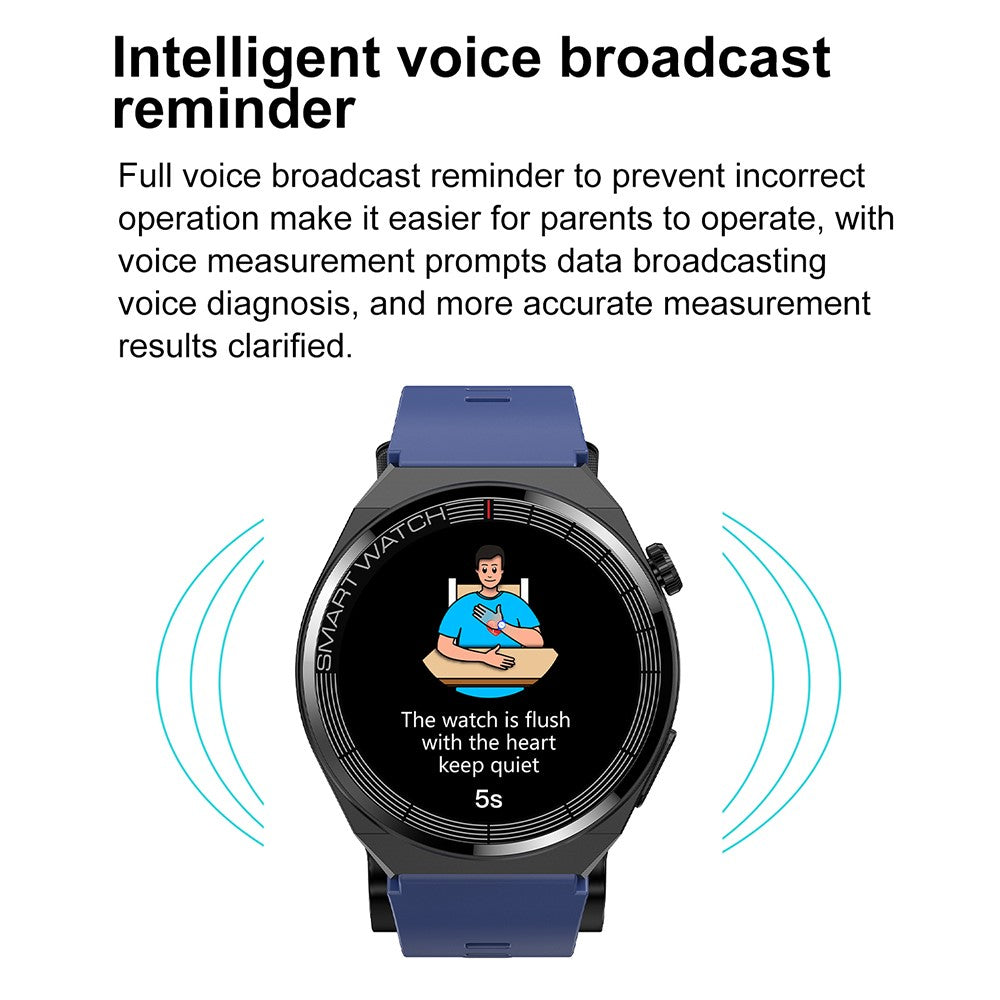 TK62 1.42-inch Health Smart Watch Precision Blood Pressure and ECG Monitoring