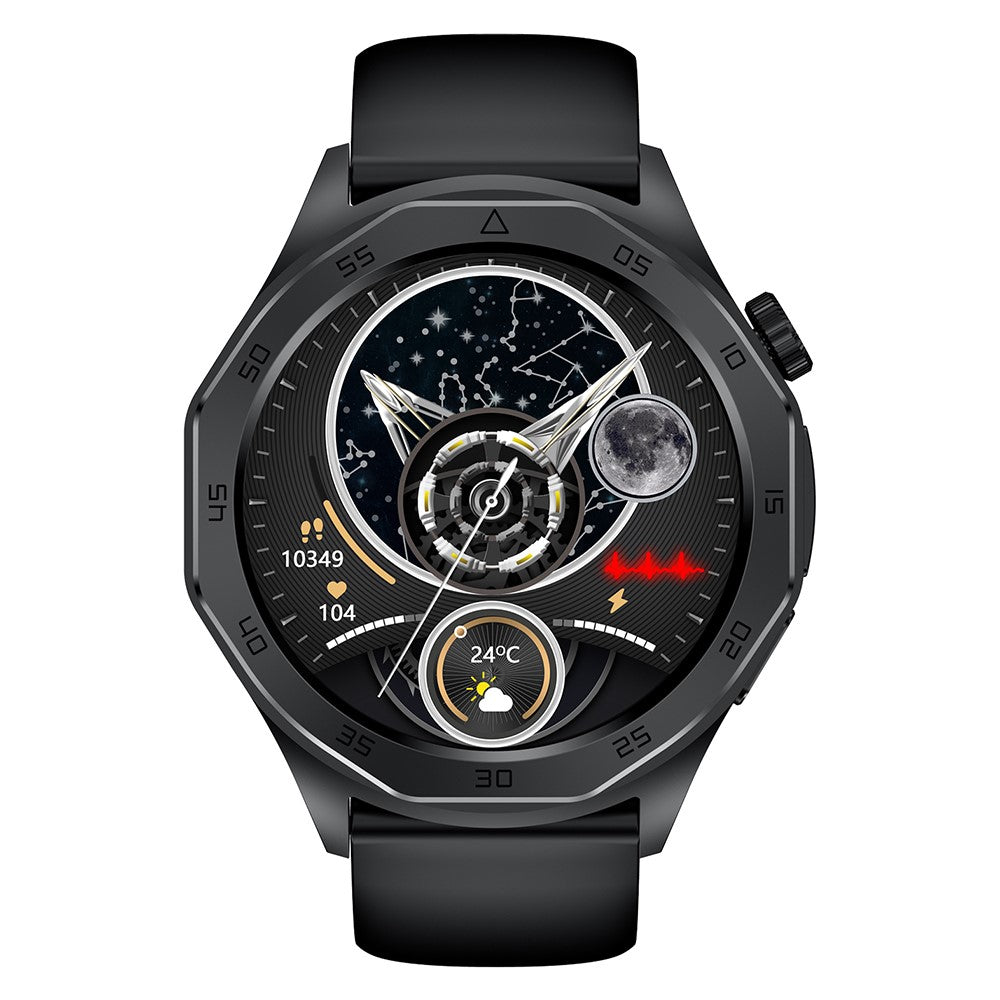 ET480 1.43" Fitness Tracker with ECG Smart Watch, Silicone Strap (APP: Hband)
