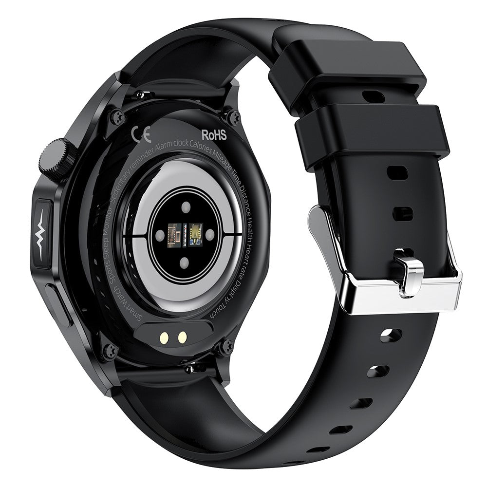 ET480 1.43" Fitness Tracker with ECG Smart Watch, Silicone Strap (APP: Hband)