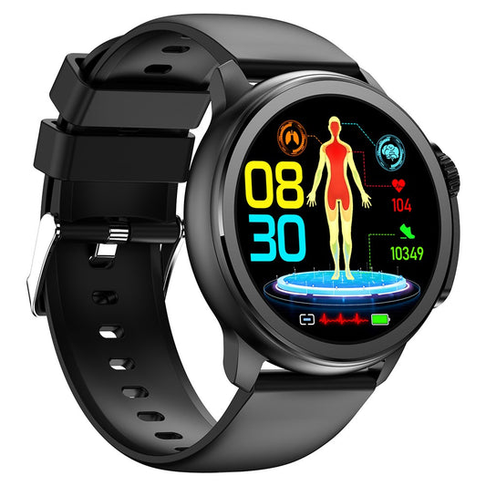 ET481 1.43-inch Fitness Tracker SOS Call ECG Smart Watch, Silicone Strap