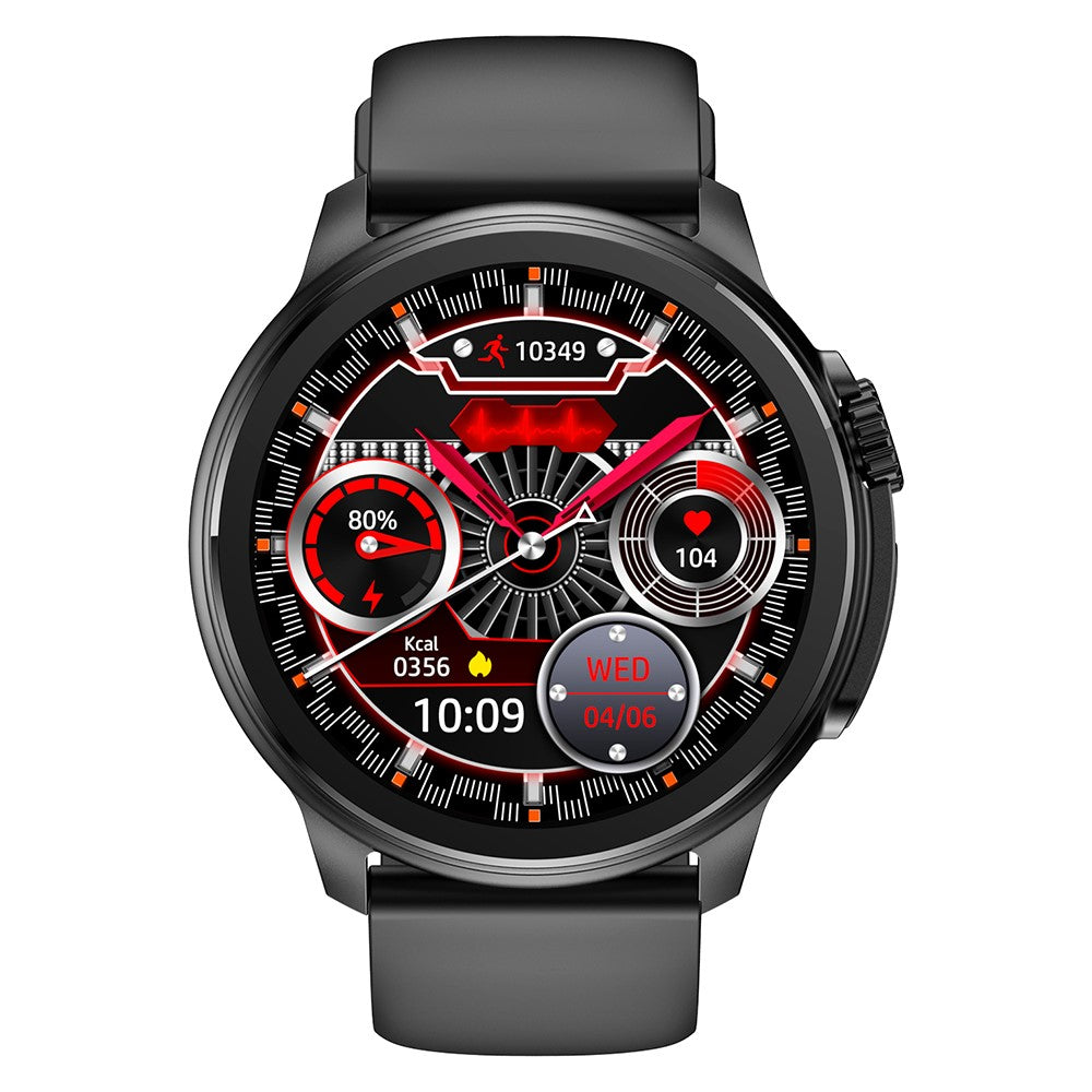 ET481 1.43-inch Fitness Tracker SOS Call ECG Smart Watch, Silicone Strap