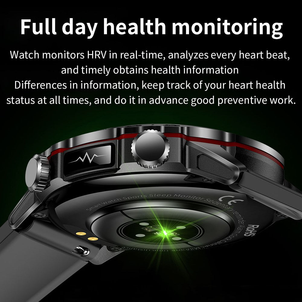 ET482 1.43 Inch AMOLED Screen ECG Smart Watch Bluetooth-Compatible Call Sports Bracelet with Steel Strap
