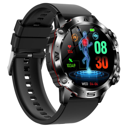 ET482 1.43" AMOLED Smart Watch with Silicone Strap, Bluetooth-compatible Call ECG Health Sports Watch