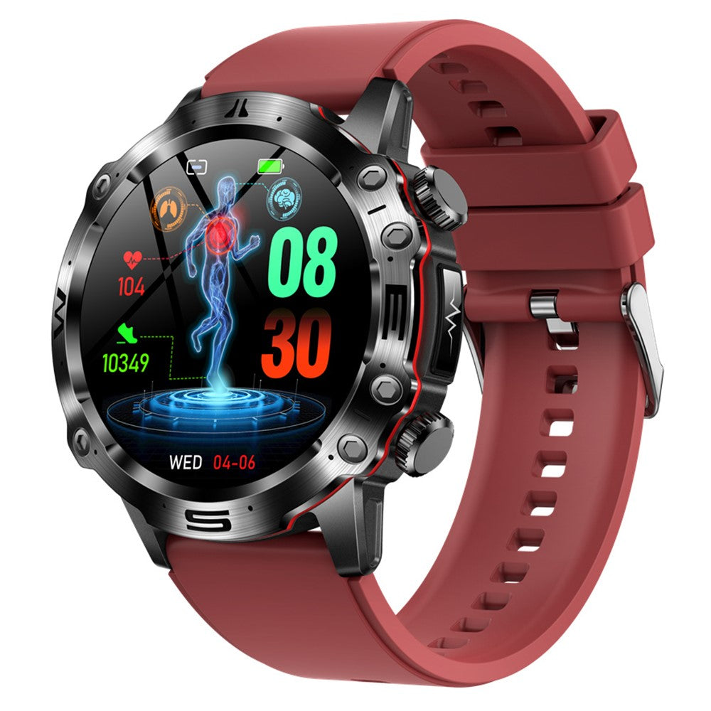 ET482 1.43" AMOLED Smart Watch with Silicone Strap, Bluetooth-compatible Call ECG Health Sports Watch