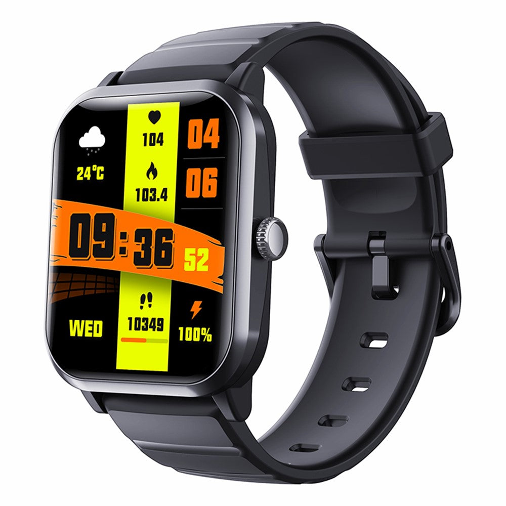 F33 Blood Sugar Heart Rate Monitor 1.91-inch Smart Watch, Silicone Strap
