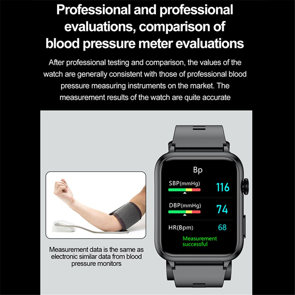 TK63 Smart Watch Air Pump Precise Blood Pressure Fitness Tracker Sleep Monitor