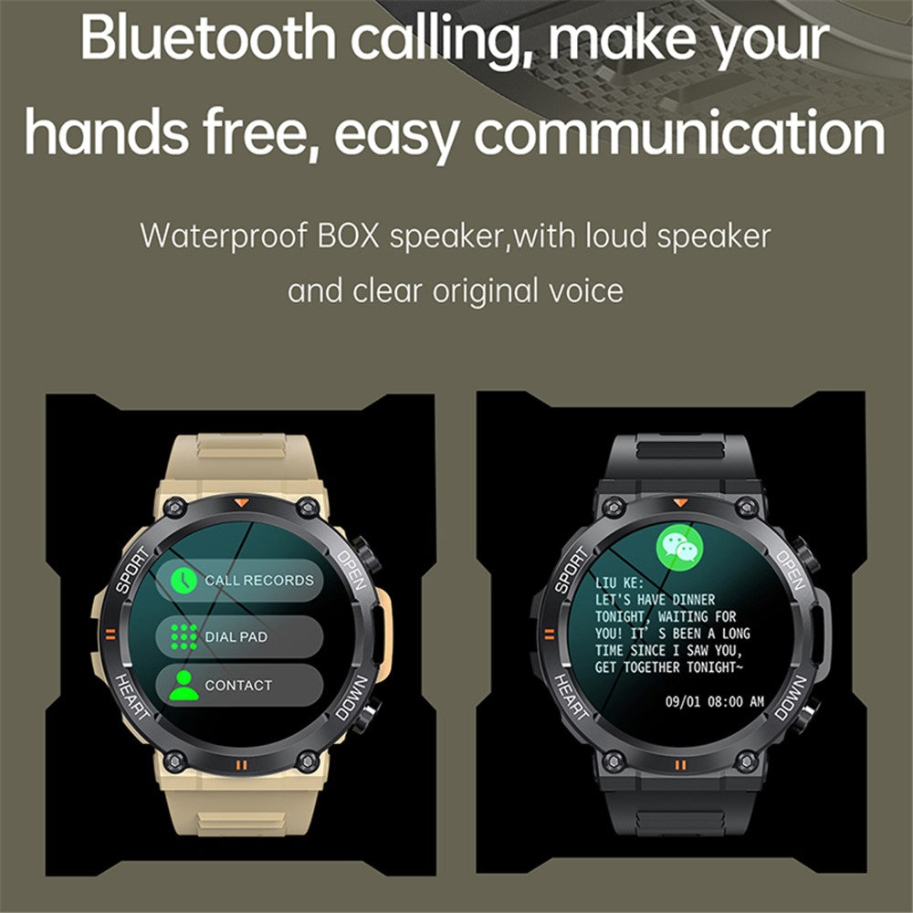 K56 PRO 1.39-inch Round Smart Watch Bluetooth-compatible Calling Sleep Health Monitoring Sports Watch