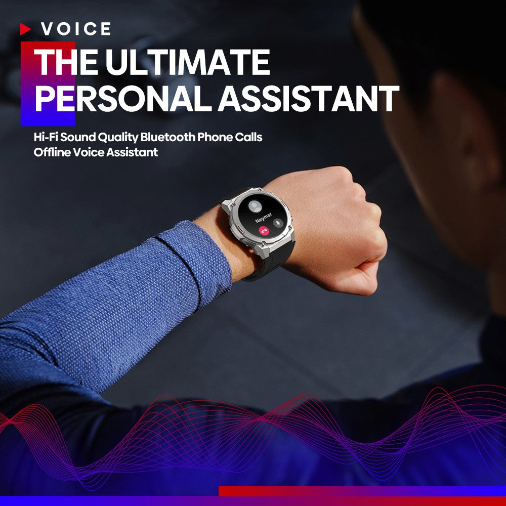 ZEBLAZE Vibe 7 Pro 1.43 Inch AMOLED Hi-Fi Phone Calls Military Grade Toughness Smart Watch
